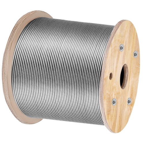 T316 Stainless Steel Cable 1/8" 1x19 Steel Wire Rope Railing Kit 1000FT - Picture 9 of 12