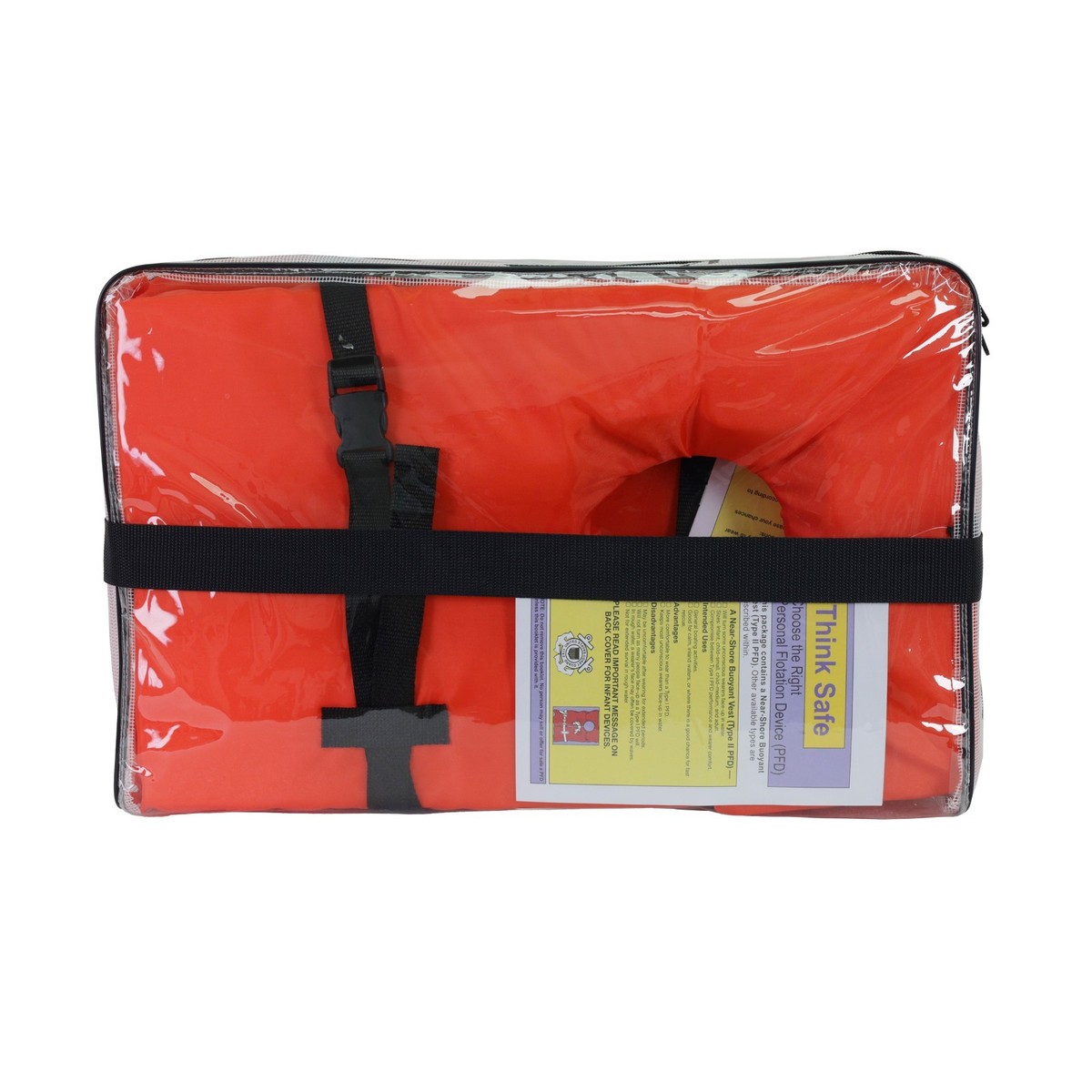 Adult Life Jacket, Orange - X2O U.S. Coast Guard Approved Type II