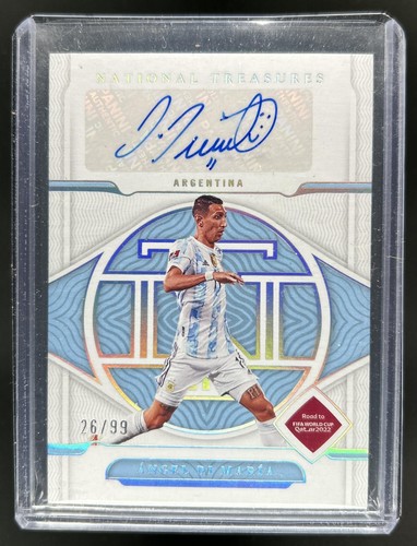 2022-23 National Treasures Road to World Cup Angel Di Maria Signatures Auto #/99