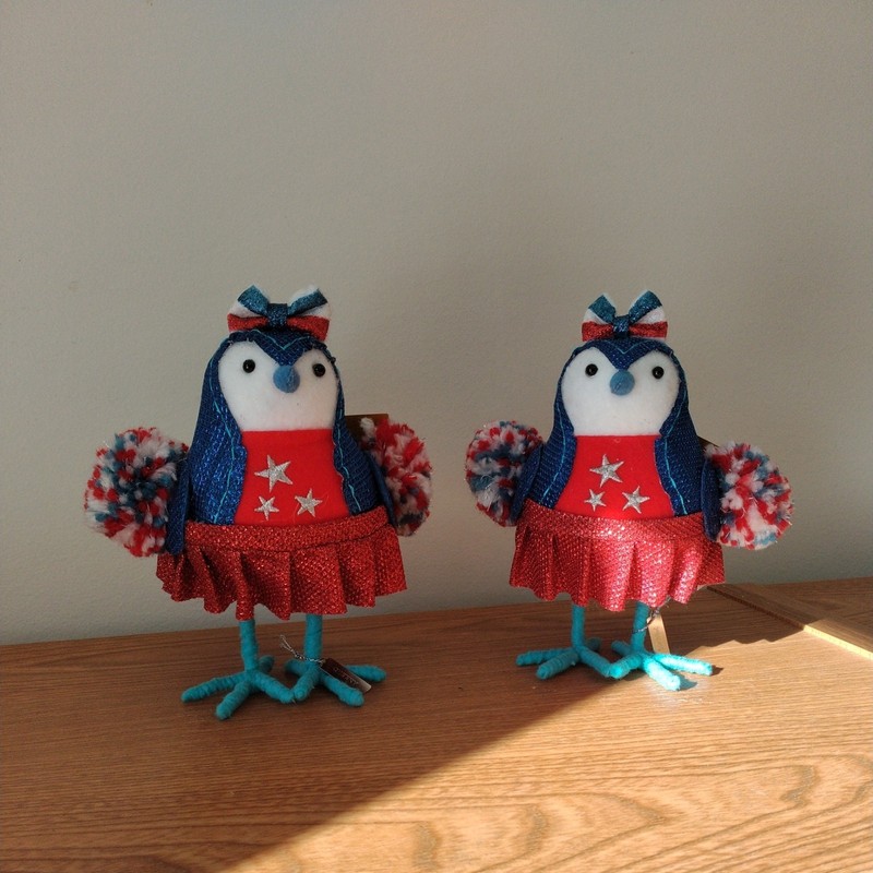 New -  2 Target 2025 Sun Squad 4th of July Featherly Friends  Bird -  Cherry
