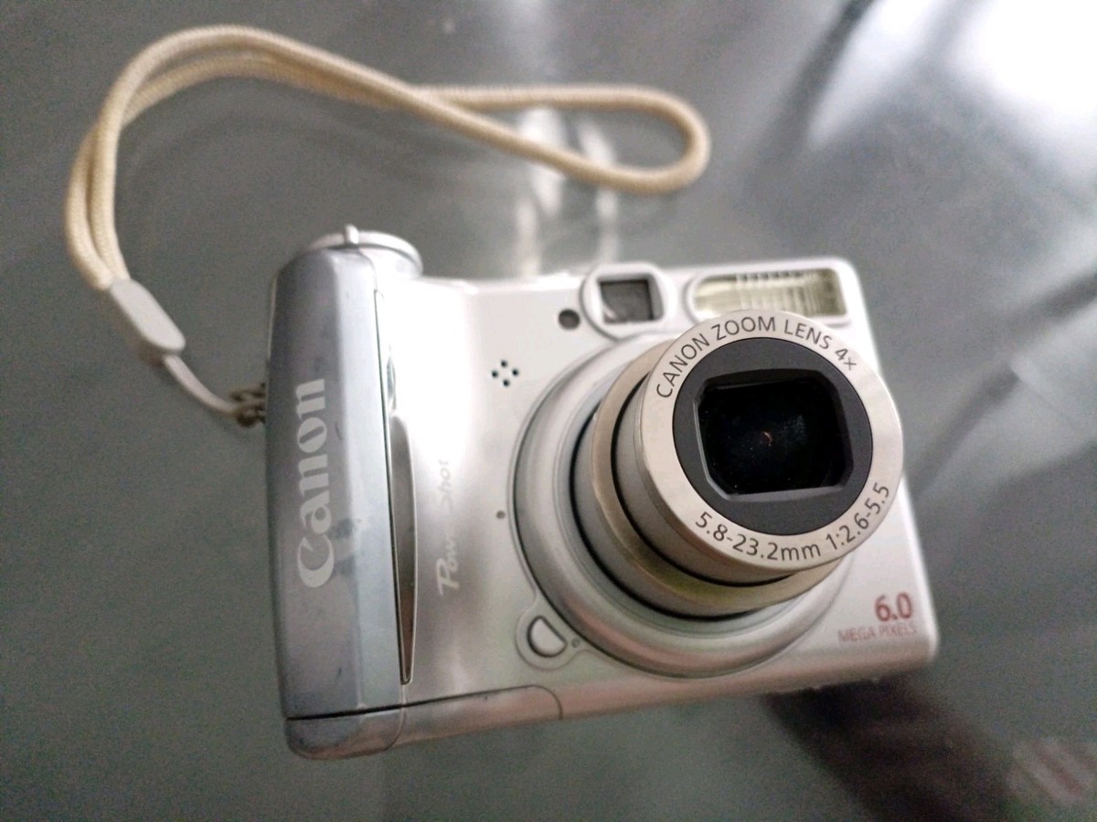 Canon PowerShot A540 6.0MP Digital Camera - Silver for sale online