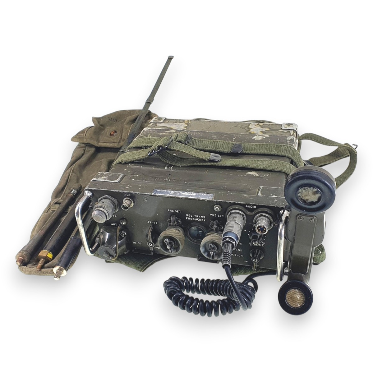 US Army PRC-77 RT-841 Military Radio Set Manpack Antenna Frame