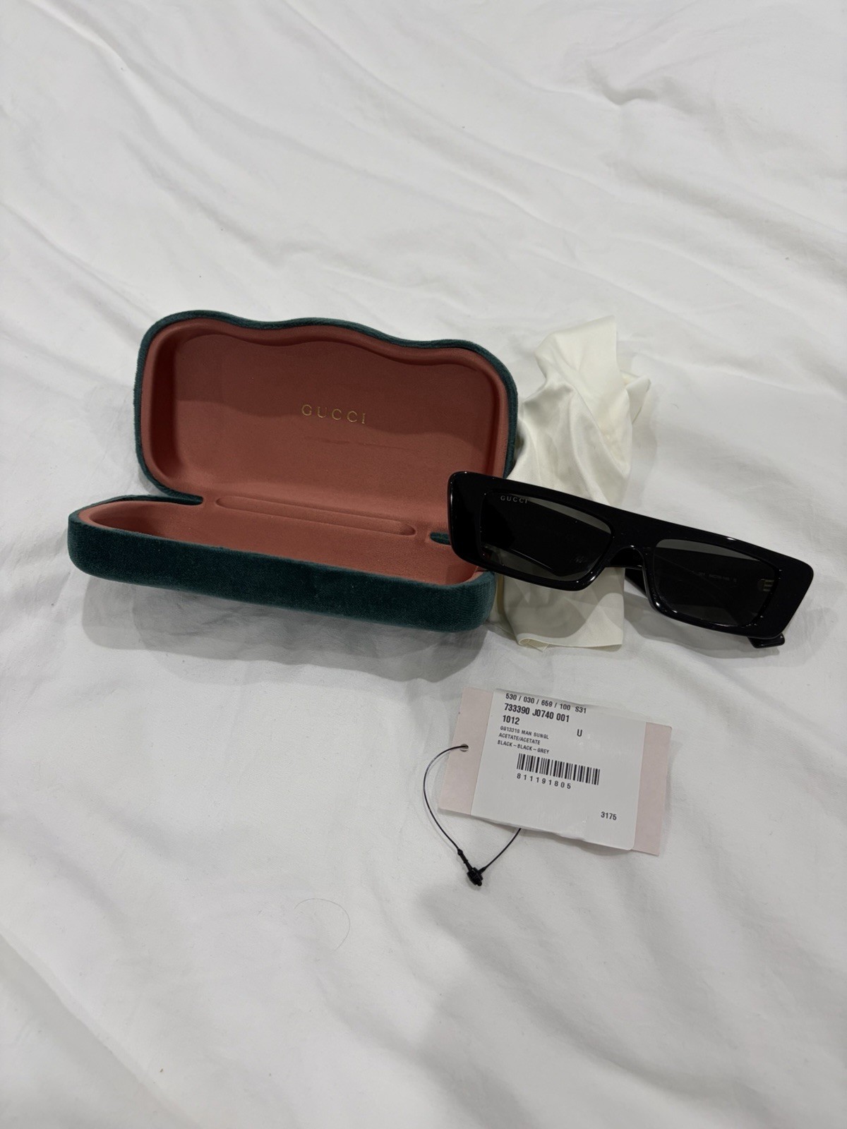 Gucci Rectangular Acetate Sunglasses - image 1