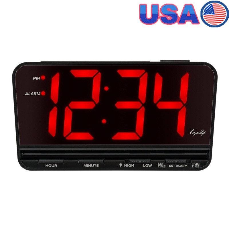 LED Alarm Clock Jumbo Display Snooze Backup Brightness Control Easy Setup New featured image