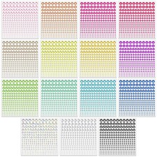Self-Adhesive Rhinestone Gem Stickers - 4170 Pcs for Makeup Crafts