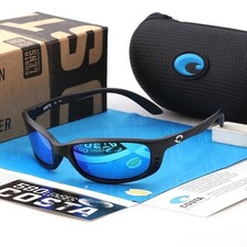Costa Del Mar Brine Black Frame/Blue Mirror Polarized Lenses 580P