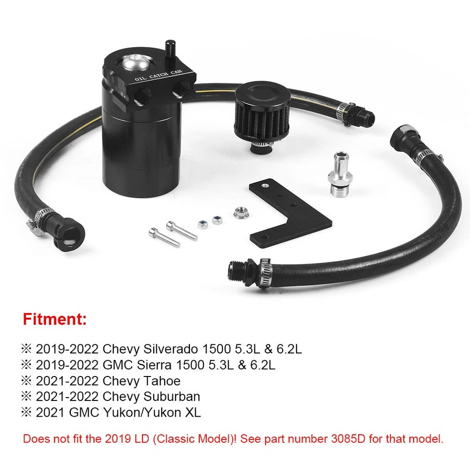 Separador de aceite para 14-19 5,3 6,2 GMC Sierra 1500 Chevy Silverado Foto 2 de 4