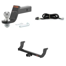 CURT Tow Cargo Package Trailer Hitch, Wiring Harness, 45056 2in Ball Mount 13579