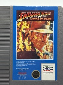 Indiana Jones and the Temple of Doom (NES, 1988) CIB - Mint