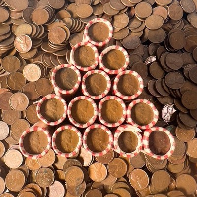 SEALED WHEAT PENNY MIX SHOTGUN ROLL WITH ALL DECADES GUARANTEED