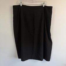 Jones New York Size 24 Women  s Vintage 90s Black Midi Skirt With Zipper