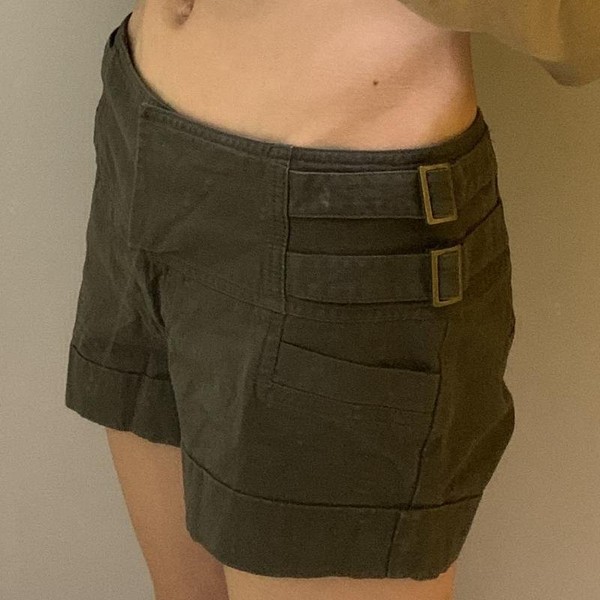 Women Jene Norman Shorts Khaki Cotton 36 / S / 44