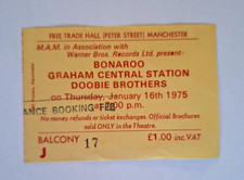 Doobie Brothers (1975) Vintage Concert Ticket at the Free Trade Hall, Manchester