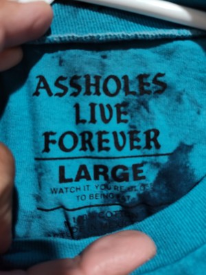 Assholes*s Live Forever Tiedie T-Shirt Mens Large Lets Take a Trip - Mushrooms