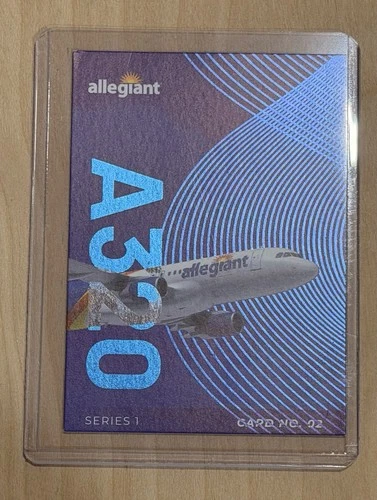 Official Allegiant A320 Airlines Trading Card Airbus Card #02 - product listing photo
