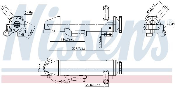 Nissens 989430 KüHler, AbgasrüCkfüHrung FüR Ford-image