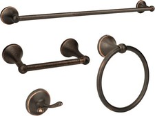 Antique Oil Rubbed Bronze Bathroom Hardware Accessories Set 24 Inch Towel Bar