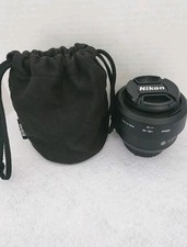 Nikon AF-S DX NIKKOR 35mm f/1.8G Lens with Caps and Hood Excellent Condition