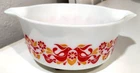 Pyrex 475‑B Friendship Birds 2.5 Qt Casserole NO Lid – 2 Tiny Rim Chips