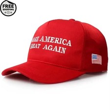 Baseball Cap for Trump 2024 45-47 MAGA Hat Make America Great Again with US Flag