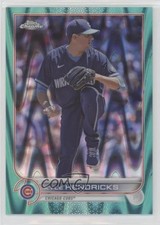 2022 Topps Chrome Sonic Aqua RayWave Refractor /199 Kyle Hendricks #117 1f7b