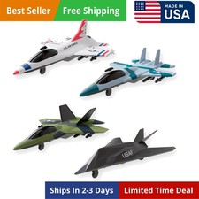 Exciting 4-Pack US Air Force Diecast Toy Fighter Jets - Perfect Gift for Kids