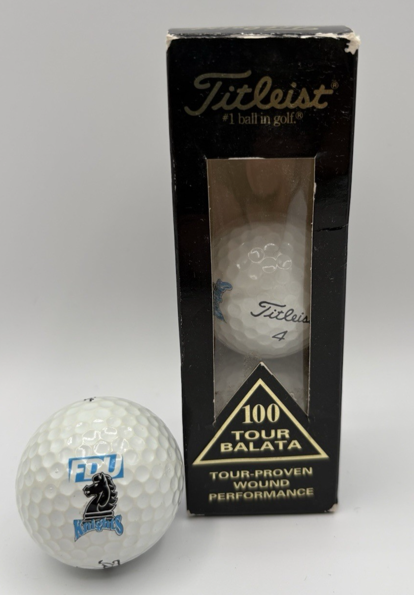 Titleist Tour Balata 100 1 Sleeve New Old Stock (3 Golf Balls) FDU