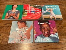 LOVEVERY BABY BOARD BOOKS 5 Board Books How I Feel, Bedtime for Zoe PLUS