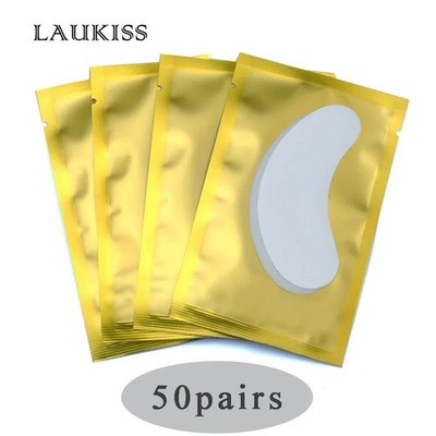 50 Stück Hydrogel Patches für Wimpern Aufbau Wimpernverlängerung unter Augenpads