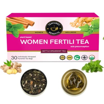 TEACURRY Women Support Tea (30 Tea Bags) Helps With Weight Loss, Skin Glow etc