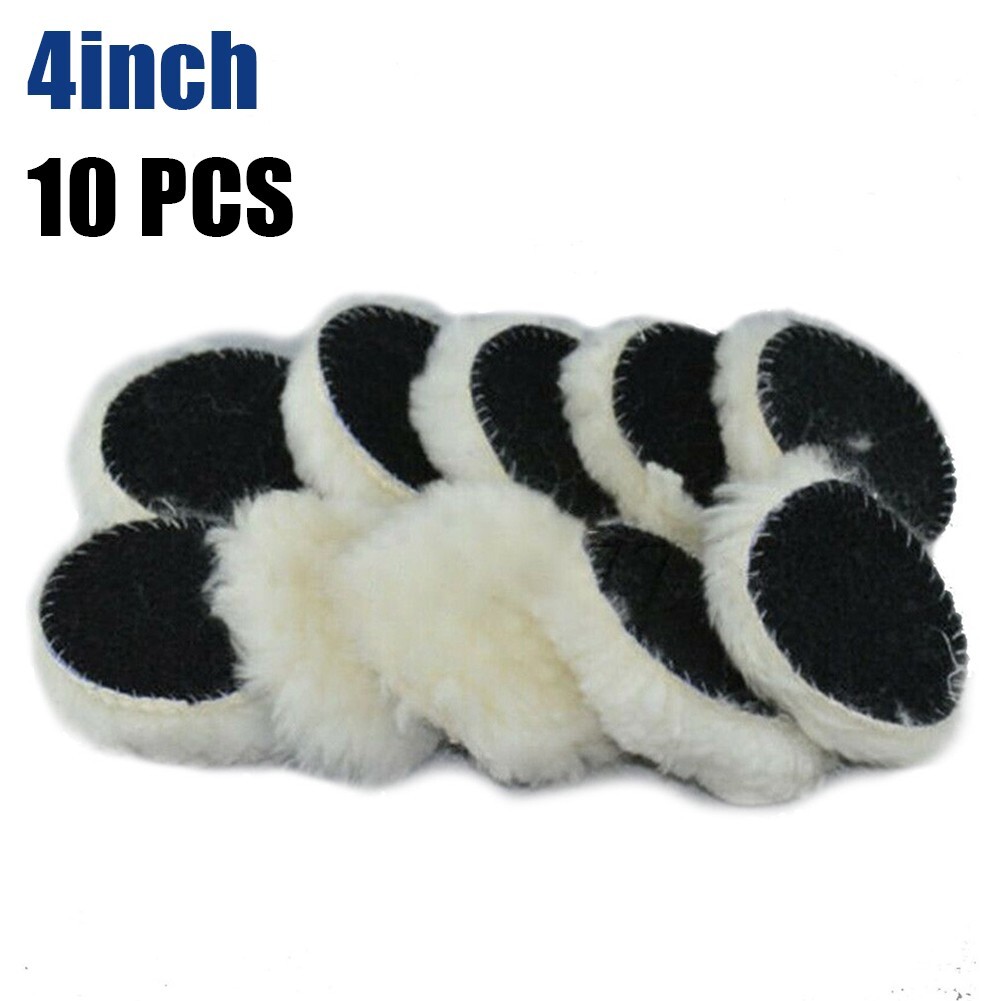 Woolen Polishing Pads for Car Polisher 10pcs Pack Perfect for Car Polishing - Picture 3 of 9