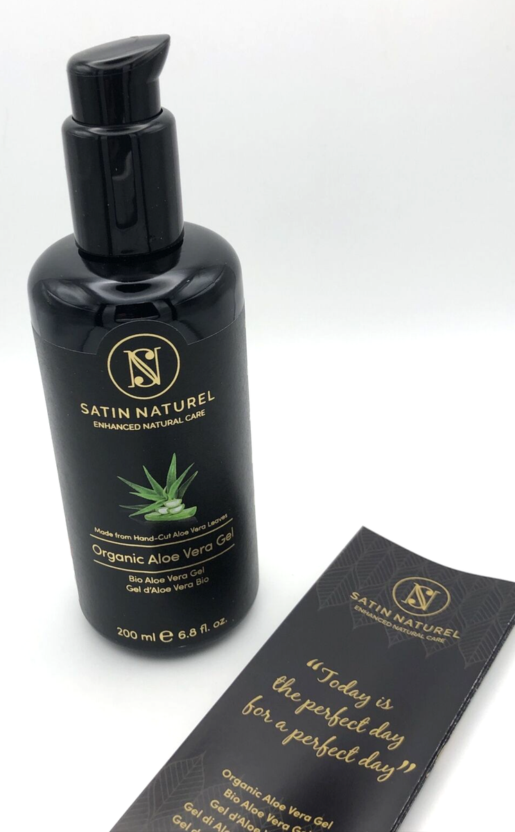 Satin Naturel Organic Aloe Vera Gel 200ml Bio Aloe Vera Gel Natural  Moisture | eBay UK