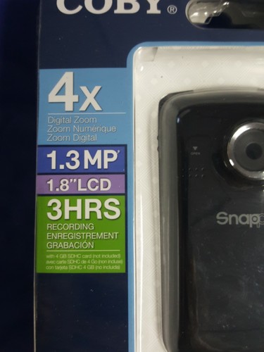 Coby Snapp Digital Camcorder CAM3005 new box, 1.3 MP, 1.8"LCD, 3 hrs FREE SHIP! - Picture 3 of 6
