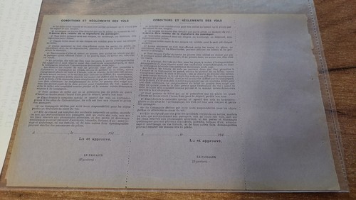RARITÄT! - Flugticket aus den 1910ern! COMPAGNIE GENERALE TRANSAERIENNE (CGT) - Picture 3 of 3