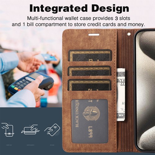 For iPhone 16 15 14 13 12 11 Pro Max Leather Women Wallet Flip Case Stand Cover - Picture 39 of 68