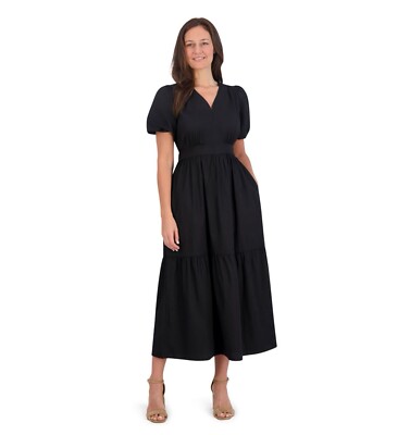 French Connection Women's Bubble Sleeve Poplin Maxi Dress Black XL | eBay French Connection Women's Bubble Sleeve Poplin Maxi Dress Black XL | eBay