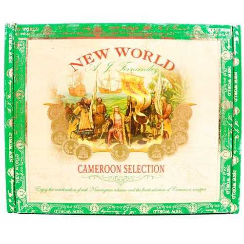 Caja de cigarros de madera vacía New World corta robusta Camerún 5,5" x 4,5" x 2,5" - Imagen 2 de 12