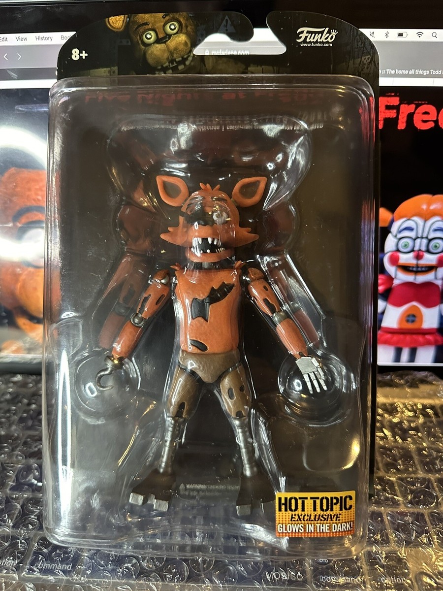 Glow in the Dark Foxy Hot Topic Exclusive Figure FNAF Mcfarlane
