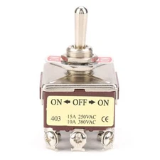 ON Off ON Momentary Toggle Switches 12 Pin 3 Position 4PDT Rocker Switches 15...