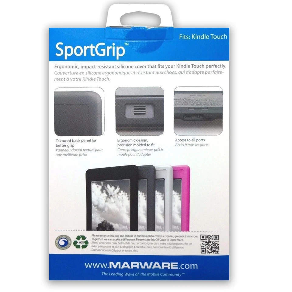 Marware SportGrip Silicone Skin Impact Absorbing Gel Grip Case for Kindle Touch - Image 2 of 4