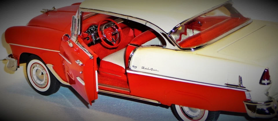 Chevrolet 1955 55Chevy57Race Car1 18 Racing Bel Air Racer24Custom Metal Body12 - Image 3 of 4