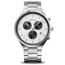 11743-704 Men's Chronograph Watch Bering Titanium -20% Discount