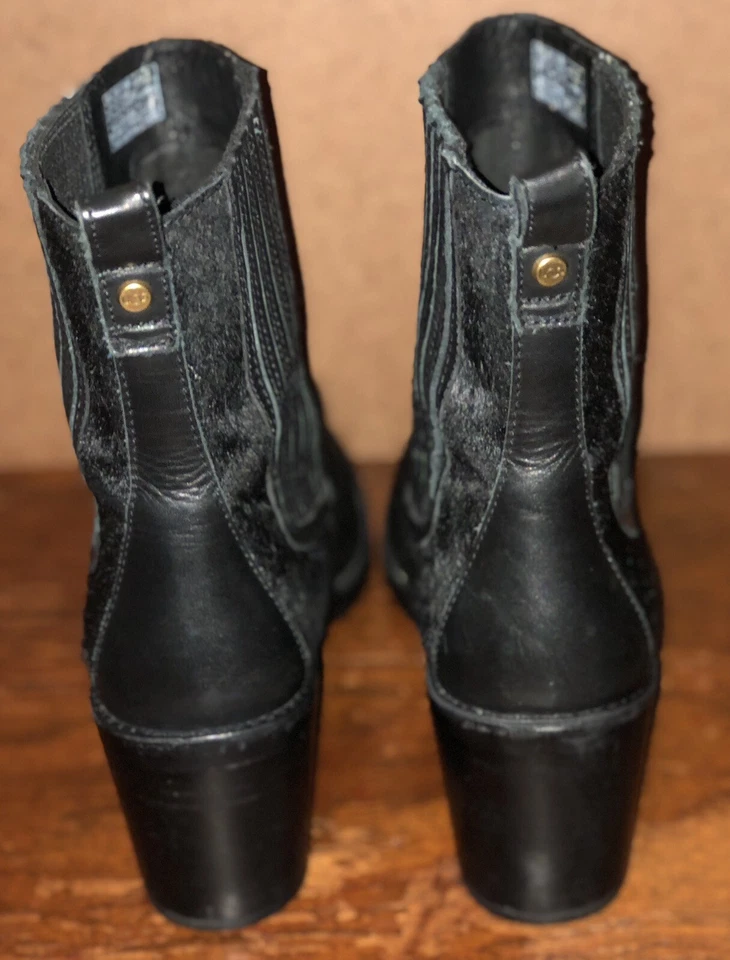 UGG Australia Camden Black Leather Women’s Bootie Boots EU39  / US 8 - Image 3 of 4