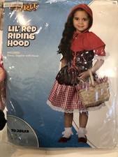LIL RED RIDING HOOD HALLOWEEN COSTUME CHILD SZ 2T-4T NWT