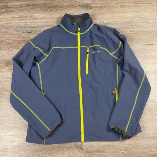 Eddie Bauer Men's Jacket First Ascent Full Zip Lightweight Outdoor Size XL Blue