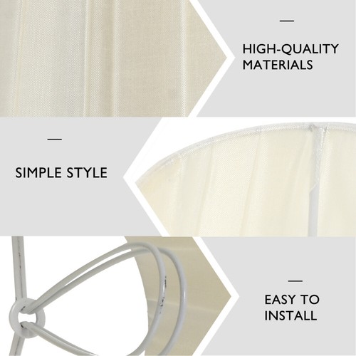 Clamp Lampshade Clip on Lampshades Fabric Replacement Cloth Cover - Picture 7 of 12