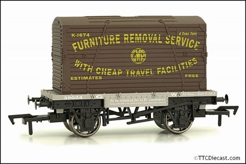 Dapol 4F-037-007 Conflat & Container GWR K-1674, Spur O *LETZTE PAAR* | Zustand: New