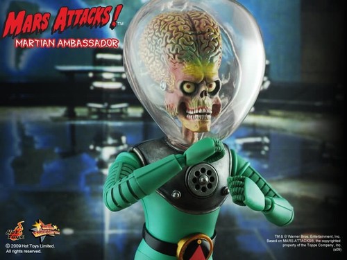 MARS ATTACKS~MARTIAN AMBASSADOR~SIXTH SCALE FIGURE~MMS108~HOT TOYS~2009~MIBS - Picture 7 of 14