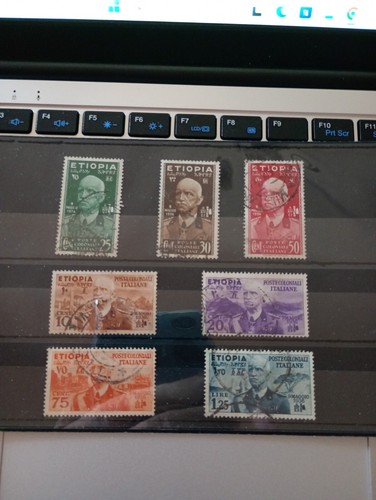 Colonia Italiana Etiopia Anno 1936 serie completa usata S1
