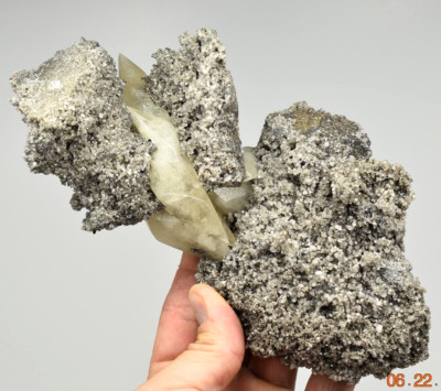 Calcite, Chalcopyrite, Dolomite - Brushy Creek Mine, Reynolds Co., Missouri